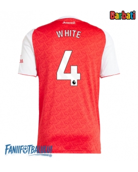 Arsenal Ben White #4 Tricou Fotbal Replică 2025-26 Barbati Acasa